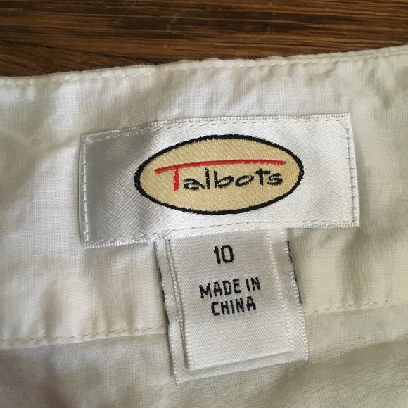 SOLD Talbots cotton embroidered floral midi skirt - Picture 8 of 11